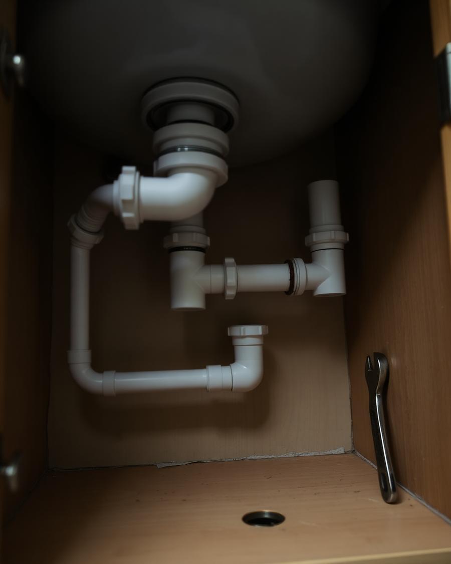 Plumbing — example of the type of work carried out